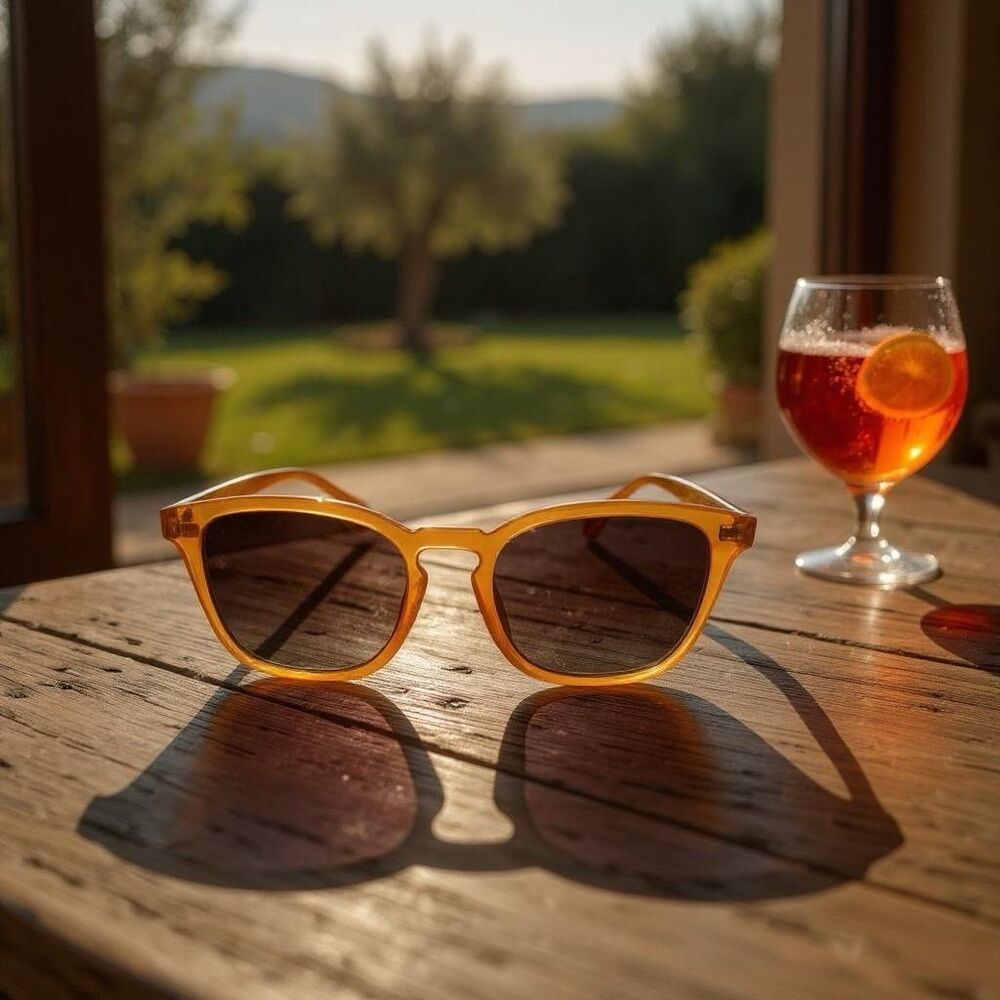 NEW SOJOS Polarized Sunglasses For Women SJ2155C7 Orange Brown